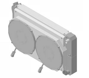 1967-1972 Chevrolet Trucks Aluminum Radiator (LS SWAP OPTIONS) w/ 14" Brushless Fan & Shroud - 366-102LSBL300