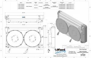 Wizard Cooling Inc - 1967-1972 Chevrolet Trucks Aluminum Radiator (LS SWAP OPTIONS) w/ 14" Brushless Fan & Shroud - 366-212LSBL500 - Image 2