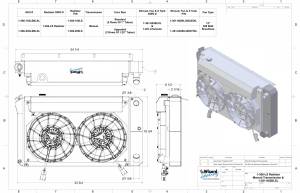 Wizard Cooling Inc - 1967-1972 Chevrolet Trucks Aluminum Radiator (LS SWAP OPTIONS) w/ Shroud Brushless 12" Fans & X Tank - 366-202LSBLXL - Image 2
