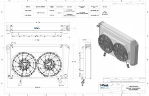 Wizard Cooling Inc - 1966-1974 Oldsmobile Cutlass (+ other cars from 1966-90) Aluminum Radiator (w/ 12" Brushless Fan & Shroud) - 362-202BL - Image 2