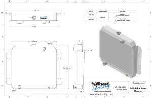 Wizard Cooling Inc - 1968-1979 Ford F-100 Pickup Truck Aluminum - 395-100 - Image 2