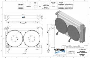 Wizard Cooling Inc - 1966-1974 Oldsmobile Cutlass (+ other cars from 1966-90) Aluminum Radiator (w/ 14" Brushless Fan & Shroud) - 362-102BL500 - Image 2