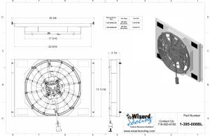 Wizard Cooling Inc - 1968-1979 Ford F-100 Pickup Truck (Shroud & BRUSHLESS Fan 500 watt) - 395-008BL500 - Image 2