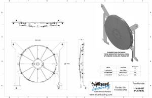 Wizard Cooling Inc - 1961.5- 1963 Ford Thunderbird (BRACKET w/ PUSHER HIGH PERFORMANCE FAN) - 1630-007HP - Image 2