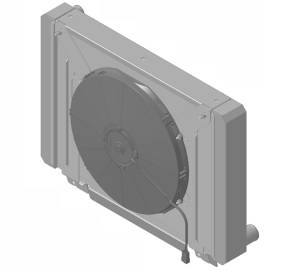1961.5- 1963 Ford Thunderbird Aluminum Radiator (w/ PUSHER High Performance Fan) - 1630-207HP
