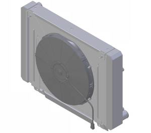 1961.5- 1963 Ford Thunderbird Aluminum Radiator (w/ PUSHER Low Profile Fan) - 1630-117LP