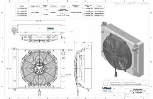 Wizard Cooling Inc - Wizard Cooling - 1961-1962 Chevrolet Corvette (LS Swap) Aluminum Radiator (w/ BRUSHLESS Fan & Shroud) - 2-218LSBL300 - Image 2