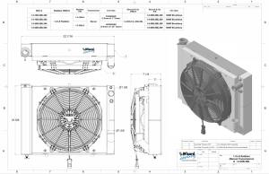 Wizard Cooling Inc - Wizard Cooling - 1961-1962 Chevrolet Corvette (LS Swap) Aluminum Radiator (w/ BRUSHLESS Fan & Shroud) - 2-108LSBL300 - Image 2