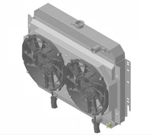 Wizard Cooling - 1964-1967 Bel Air/ Impala/ Chevelle/ Malibu/Monte Carlo/ El Camino (15.5" Core) LS Motor Swap - 289-212LSBL