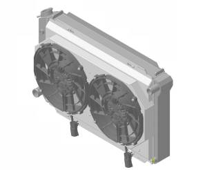 Wizard Cooling Inc - 1980-1993 Ford Mustang Aluminum Radiator & (SHROUD w/ BRUSHLESS FANS) - 556-212BL - Image 5