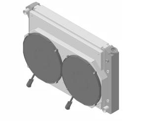 Wizard Cooling - 1973-1993 Chevrolet Trucks Aluminum Radiator(21.5" tall) W/ BRUSHLESS Fan & Shroud - 716-112BL300