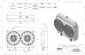 Wizard Cooling Inc - 1961-1963 Bel Air/Impala Aluminum Radiator (Brushless Fan & Shroud) - 10267-212BL - Image 2