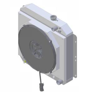 Wizard Cooling Inc - 1949-1954 Chevrolet Bel Air/ Impala Aluminum Radiator With Fan - 10024-218LSBL - Image 2