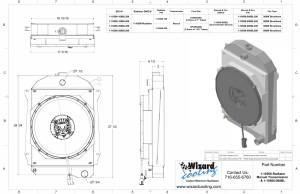 Wizard Cooling Inc - 1940-1941 Chevrolet Street Rod Aluminum Radiator w/ ANGLED BRACKETS (Brushless Fan & Shroud) - 10506-208BL300 - Image 2