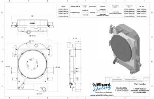 Wizard Cooling Inc - Wizard Cooling - 1934-1935 Chevrolet Street Rod Aluminum Radiator (Brushless Fan & Shroud) - 10508-218BL - Image 2
