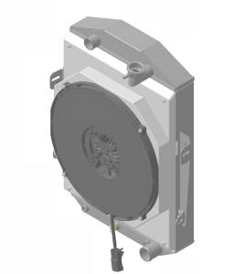 1933 Chevrolet Car & Truck Custom Aluminum Radiator (Brushless Fan & Shroud) - 10510-218BL300