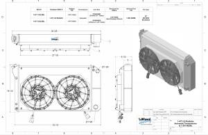 Wizard Cooling Inc - 1970-1981 Pontiac Firebird / Trans AM (27.25" Wide Core) Radiator (w/ 12" Brushless Fan & Shroud) - 477-212LSBL - Image 2