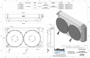 Wizard Cooling Inc - 1970-1981 Pontiac Firebird / Trans AM (27.25" Wide Core) Radiator (w/ 14" Brushless Fan & Shroud) - 477-112BL300 - Image 2