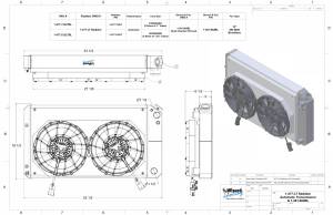 Wizard Cooling Inc - 1970-1981 Pontiac Firebird / Trans AM (27.25" Wide Core) LT Swap Radiator (w/ 12" Brushless Fan & Shroud) - 477-212LTBL - Image 2