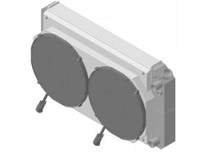 1970-1981 Pontiac Firebird / Trans AM (27.25" Wide Core) LT Swap Radiator (w/ 14" Brushless Fan & Shroud) - 477-102LTBL300