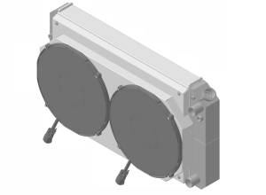 1970-1981 Pontiac Firebird / Trans AM (27.25" Wide Core) LT Swap Radiator (w/ 14" Brushless Fan & Shroud) - 477-112LTBL300