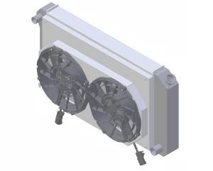 Copy of 1970-1981 Pontiac Firebird / Trans AM (27.25" Wide Core) Radiator (w/ 12" Brushless Fan & Shroud) - 477-102BL