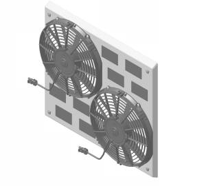 1956-57 Lincoln Aluminum (SHROUD w/ MEDIUM DUTY Fans) - 41000-002MD