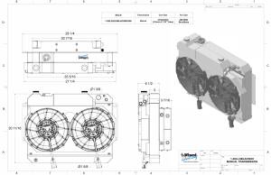 Wizard Cooling Inc - 1964-1965 Chevelle/ Malibu/ Monte Carlo/ El Camino (LS-SUPERCHARGED Swap System) -  282-202LSBLACINXX300 - Image 2
