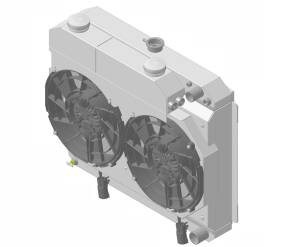 Wizard Cooling - 1963 Buick Riviera (LS-SUPERCHARGED Swap System) - 10517-202LSBLACINXX300