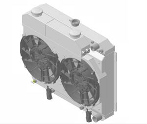 Wizard Cooling - 1963 Buick Riviera (LS-SUPERCHARGED Swap System) - 10517-212LSBLACINXX300