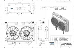 Wizard Cooling Inc - 1967-1970 Ford Mustang (Supercharged Coyote Swap) Complete Radiator & Cooling System - 1-379-212CSBLACINXX300 - Image 10