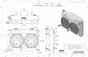 Wizard Cooling Inc - 1960-1963 Ford Galaxie 500XL Aluminum Radiator (Supercharged Coyote Swap) - 383-212CSBLACINXX300 - Image 8