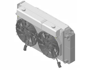 1970-1981 Pontiac Firebird / Trans AM (27.25" Wide Core) LT Swap (Supercharged) Complete Radiator & Cooling System - 477-202LTBLACINXX300