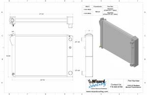 Wizard Cooling Inc - Wizard Cooling - 1966-1968 Chevrolet Corvette Aluminum Radiator (LS Swap) - 615-200LS - Image 2