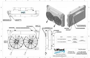 Wizard Cooling Inc - 1973-1993 Chevrolet Trucks Supercharged Cooling System (21.5" tall) W/ BRUSHLESS Fans Options - 1-716-112LSBLACINXX300 - Image 3