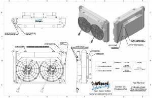 Wizard Cooling Inc - 1973-1993 Chevrolet Trucks Supercharged Cooling System (21.5" tall) W/ BRUSHLESS Fans Options - 1-716-102LSBLACINXX300 - Image 3