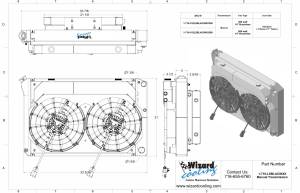 Wizard Cooling Inc - 1973-1993 Chevrolet Trucks Supercharged Cooling System (21.5" tall) W/ BRUSHLESS Fans Options - 1-716-102LSBLACINXX300 - Image 2