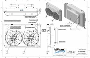 Wizard Cooling Inc - 1973-1993 Chevrolet Trucks Supercharged (LT SWAP) Cooling System (21.5" tall) W/ BRUSHLESS Fans Options - 1-716-102LTBLACINXX300 - Image 3