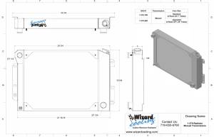 Wizard Cooling Inc - 1967-1969 Chevrolet Camaro/ Z28/ Firebird Aluminum Radiator (BB & SB) - 370-200 - Image 3