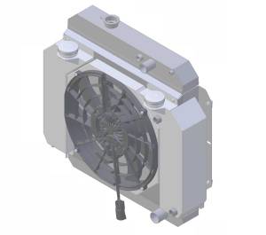 1955-1959 Chevrolet Trucks Aluminum Radiator (Supercharged LS Swap) - 99002-208LSBLACINXX300