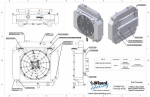 Wizard Cooling Inc - 1955-1959 Chevrolet Trucks Aluminum Radiator (Supercharged LS Swap) - 99002-208LSBLACINXX300 - Image 3