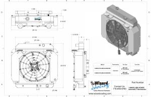 Wizard Cooling Inc - 1955-1959 Chevrolet Trucks Aluminum Radiator (Supercharged LS Swap) 300WATT - 99002-218LSBLACINXX300 - Image 2
