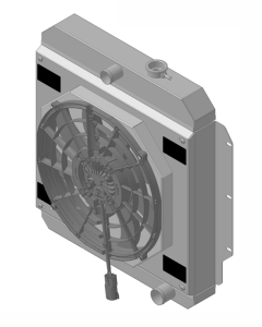 Wizard Cooling Inc - 1955-1959 Chevrolet Trucks Aluminum Radiator (Brushless Fan Options) - 99002-208BL - Image 2