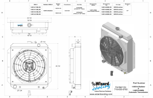 Wizard Cooling Inc - 1955-1956 Ford Fairlane / Victoria Aluminum Radiator (w/ BRUSHLESS fan & Shroud) - 98514-218BL300 - Image 2