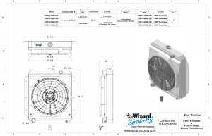 Wizard Cooling Inc - 1955-1956 Ford Fairlane / Victoria Aluminum Radiator (w/ BRUSHLESS fan & Shroud) - 98514-208BL300 - Image 2