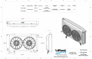 Wizard Cooling Inc - 1972-76 Ford Gran Torino/Ranchero Aluminum Radiator - 1-98513-202BL - Image 4