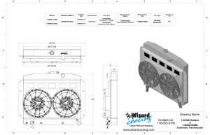 Wizard Cooling Inc - 1961-1964 Ford Truck Aluminum Radiator (W/ BRUSHLESS Fan & Shrouds) - 98508-212BL - Image 2