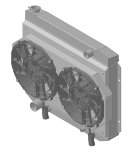 1957-1959 Ford Ranchero Aluminum Radiator - 1-98506-212BL