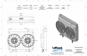 Wizard Cooling Inc - 1957-1959 Ford Ranchero Aluminum Radiator - 1-98506-212BL - Image 2