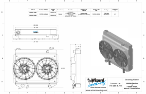 Wizard Cooling Inc - 1957-1959 Ford Ranchero Aluminum Radiator - 1-98506-202BL - Image 2
